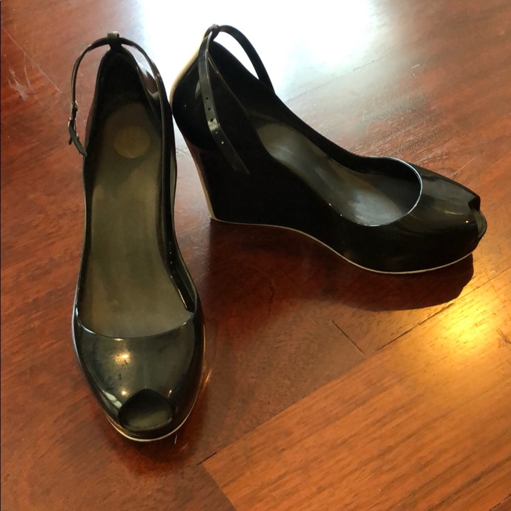 Vegan leather platforms